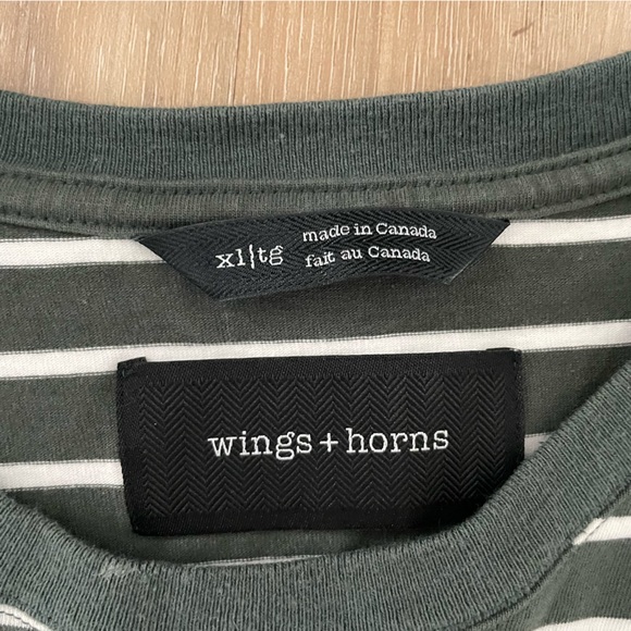 Wings & Horns Striped Long Sleeve Tee - Picture 2 of 2